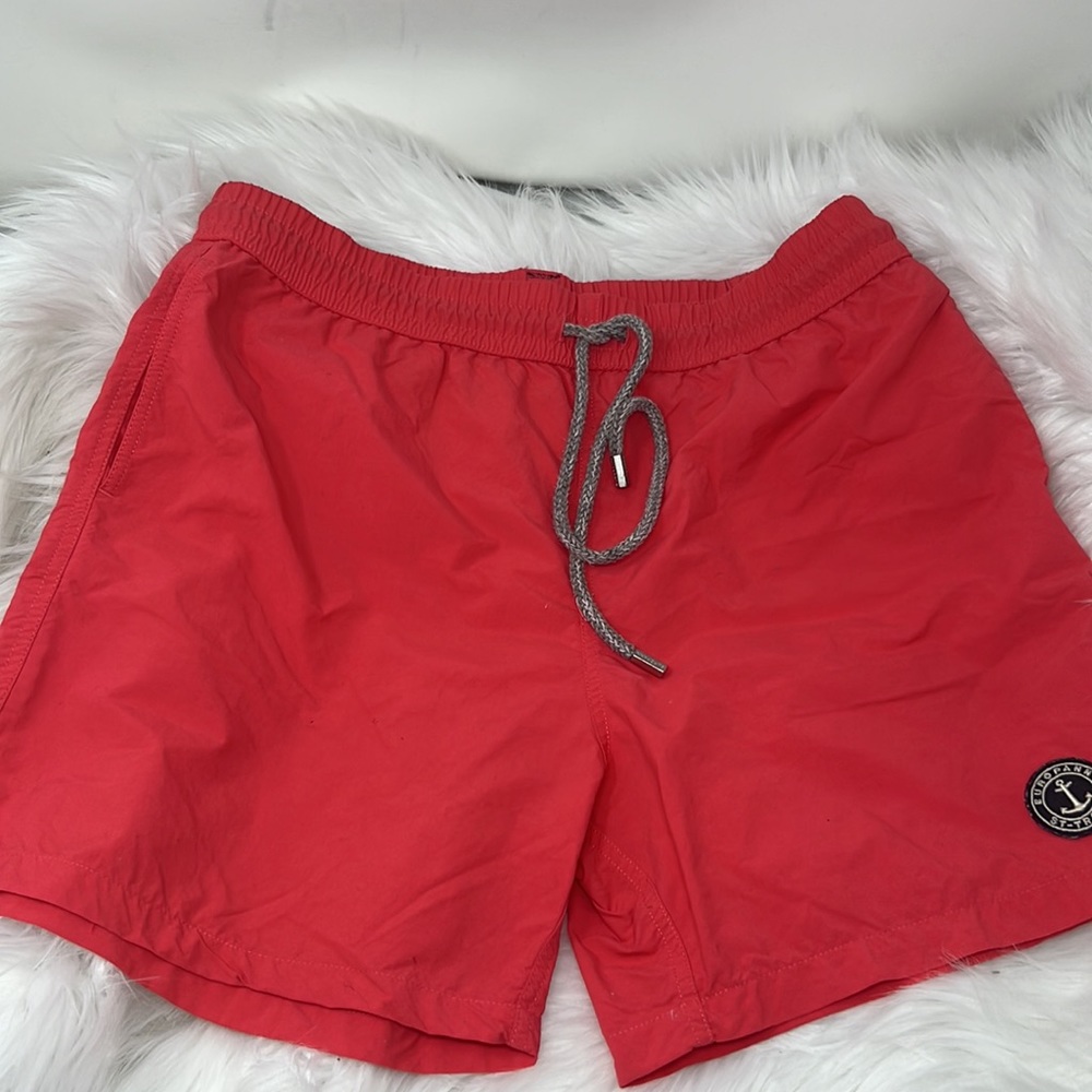 EUROPANN Saint Tropez Solid Swim Short Kids Size 14 Coral